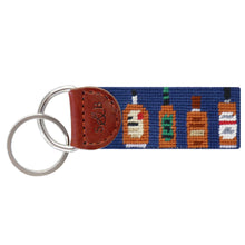 Load image into Gallery viewer, Bourbon Bottles Key Fob (Dark Navy)
