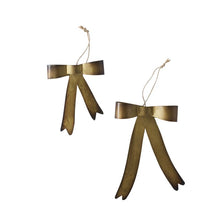 Load image into Gallery viewer, Brassy Bow Ornament
