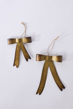 Load image into Gallery viewer, Brassy Bow Ornament
