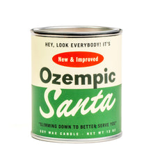 Load image into Gallery viewer, Ozempic Santa Holiday Paint Can | Funny Christmas Candle
