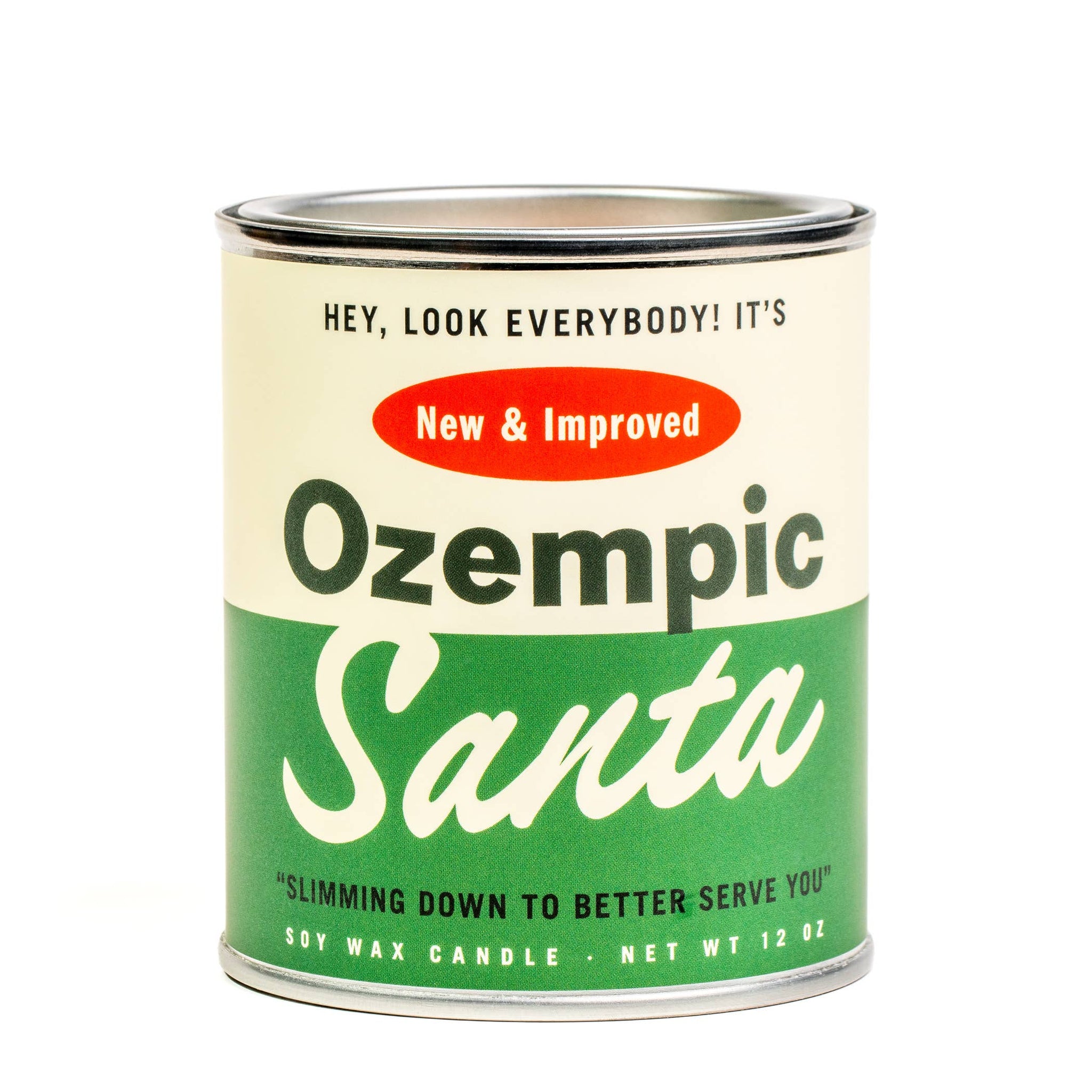 Ozempic Santa Holiday Paint Can