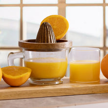 Load image into Gallery viewer, Wood Juicer with Glass Cup
