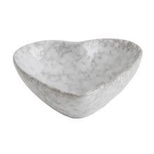 Load image into Gallery viewer, Stoneware Heart Dish - Antique White Finish
