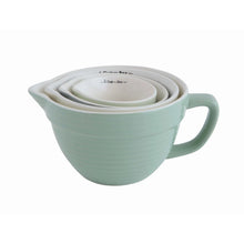 Load image into Gallery viewer, Set of 4 Stoneware Batter Bowl Measuring Cups

