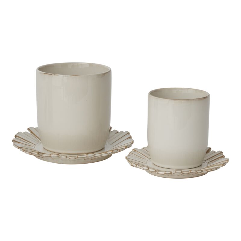 Dermot Pot with Saucer