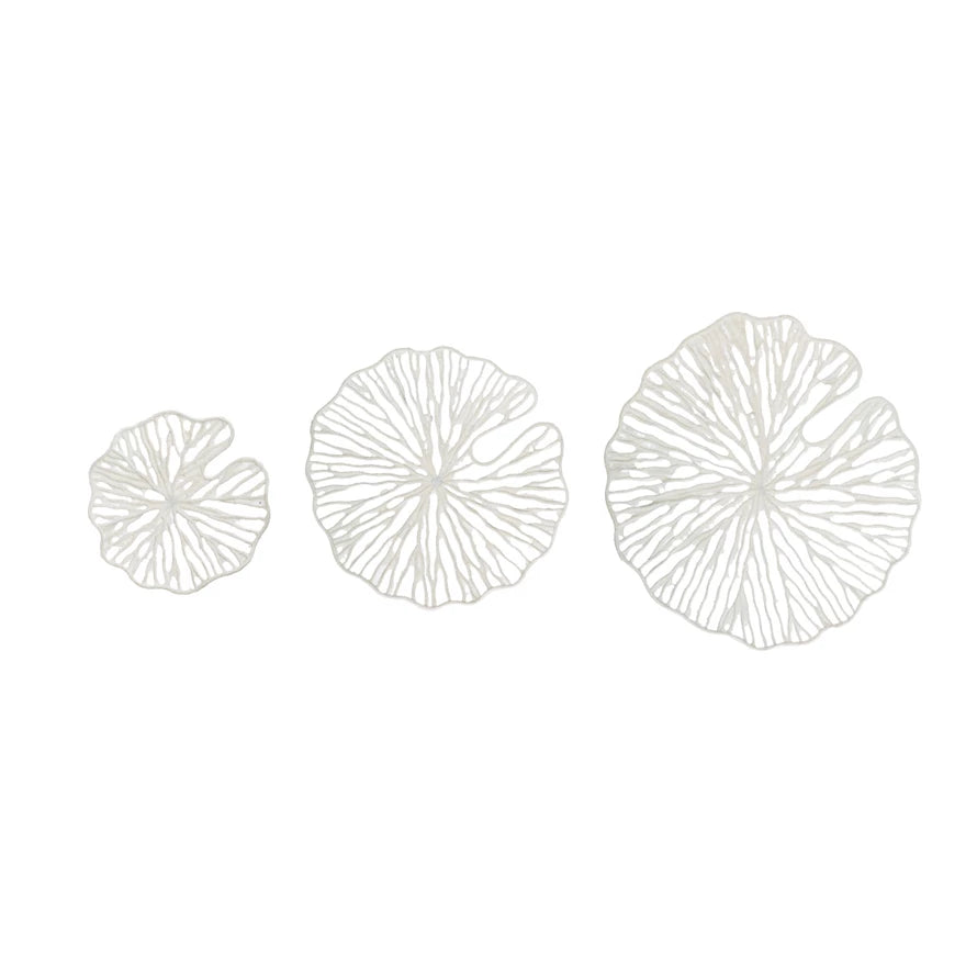 Handmade Paper and Metal Wall Decor, Set of 3