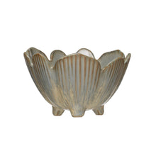 Load image into Gallery viewer, Porcelain Flower Bowl with Glaze
