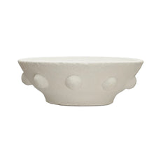 Load image into Gallery viewer, Decorative Coarse Terra-cotta Bowl w/ Raised Dots
