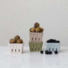 Load image into Gallery viewer, Textured Stoneware Berry Basket, 4 Colors
