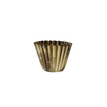 Load image into Gallery viewer, Fluted Metal Planter, Brass Finish
