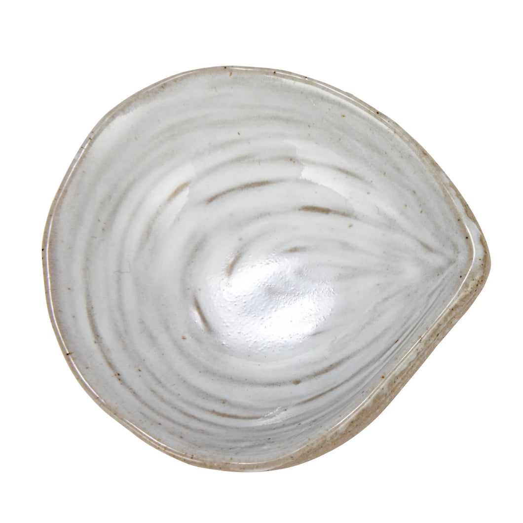 Stoneware Clam Shell Dish