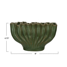 Load image into Gallery viewer, Stoneware Sculptural Vase w/ 9 Sections
