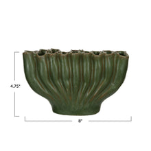 Load image into Gallery viewer, Stoneware Sculptural Vase w/ 9 Sections
