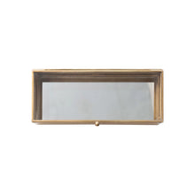 Load image into Gallery viewer, Antique Decorative Mirrored Brass Box
