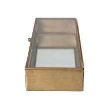 Load image into Gallery viewer, Antique Decorative Mirrored Brass Box
