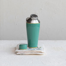 Load image into Gallery viewer, 21 oz. Enameled Stainless Steel Cocktail Shaker w/ Colored Edge
