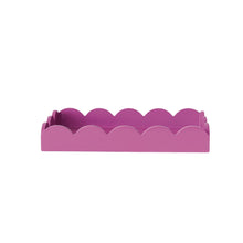 Load image into Gallery viewer, Lacquered Scalloped Tray w/ Handles
