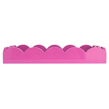 Load image into Gallery viewer, Lacquered Scalloped Tray w/ Handles
