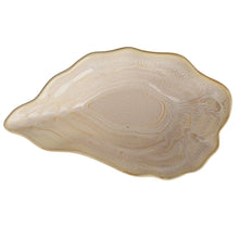 Load image into Gallery viewer, Stoneware Oyster Shell Shaped Bowl (Each One Will Vary)
