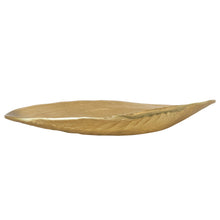 Load image into Gallery viewer, Decorative Cast Aluminum Footed Shell Shaped Tray, Gold Finish
