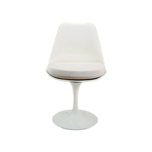 Load image into Gallery viewer, Plastic Tulip Swivel Chair w/ Removable Cushion, Cream Color
