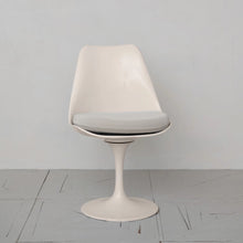 Load image into Gallery viewer, Plastic Tulip Swivel Chair w/ Removable Cushion, Cream Color
