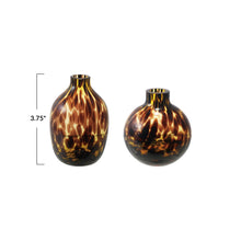 Load image into Gallery viewer, Tortoise Glass Vase, 2 Styles
