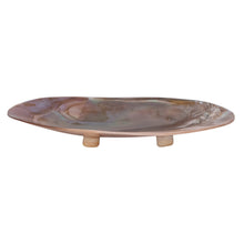 Load image into Gallery viewer, 7"L x 4-1/4"W Decorative Natural Shell Footed Dish (Each One Will Vary)
