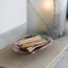 Load image into Gallery viewer, 7"L x 4-1/4"W Decorative Natural Shell Footed Dish (Each One Will Vary)
