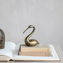 Load image into Gallery viewer, Cast Aluminum Bird, Antique Brass Finish

