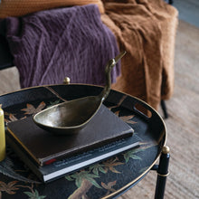 Load image into Gallery viewer, 10"L x 4-3/4"W Cast Aluminum Bird Shaped Bowl, Antique Brass Finish
