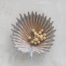 Load image into Gallery viewer, Stoneware Palm Frond Shaped Bowl (Each One Will Vary)
