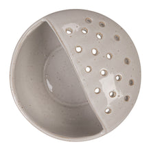 Load image into Gallery viewer, Stoneware Berry Bowl With Strainer White
