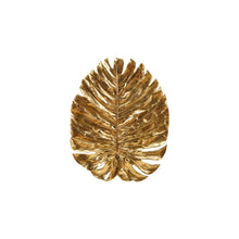 Load image into Gallery viewer, Resin Monstera Leaf Wall Decor, Gold Finish
