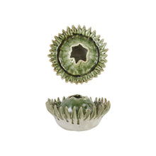 Load image into Gallery viewer, Stoneware Sculptural Vase, Green (Each Will Vary)
