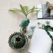 Load image into Gallery viewer, Stoneware Sculptural Vase, Green (Each Will Vary)

