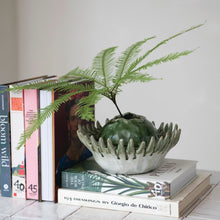Load image into Gallery viewer, Stoneware Sculptural Vase, Green (Each Will Vary)
