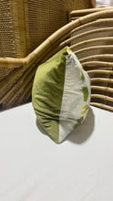 Load image into Gallery viewer, Laura Park 18x20 Dogwood/Light Green Velvet Pillow
