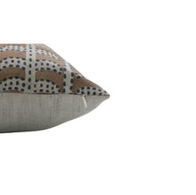 Load image into Gallery viewer, Interior Block Print Linen Blend Pillow Cover - Garud: Linen Blend / One Side / 22X22
