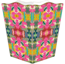 Load image into Gallery viewer, Moroccan Pink Laura Park Wastepaper Basket: Wood Flat Top
