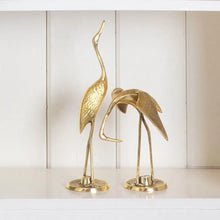Load image into Gallery viewer, Brass Crane Pair
