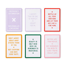 Load image into Gallery viewer, Brass Monkey Emergency Affirmations Exceptionally Stupid Days Card Deck
