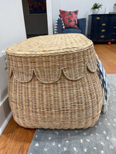 Load image into Gallery viewer, Scalloped Rattan Basket - Large - IN STOCK NOW

