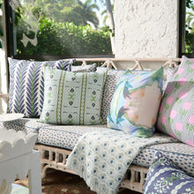 Load image into Gallery viewer, Frond Indigo Decorative Pillow by Laura Park
