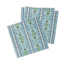 Load image into Gallery viewer, Laura Park Rosemary Stripe French Blue Cocktail Napkins
