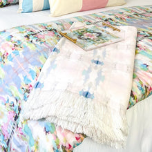 Load image into Gallery viewer, Coral Bay Pale Blue Throw Blanket by Laura Park
