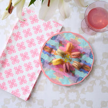 Load image into Gallery viewer, Brushstrokes Pink Tea Towel
