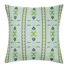 Load image into Gallery viewer, Rosemary Stripe Lagoon Decorative Pillow
