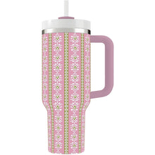 Load image into Gallery viewer, Rosemary Stripe Pink 40 oz Tumbler by Laura Park
