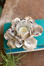 Load image into Gallery viewer, Oyster Shell Flower Votive Holder
